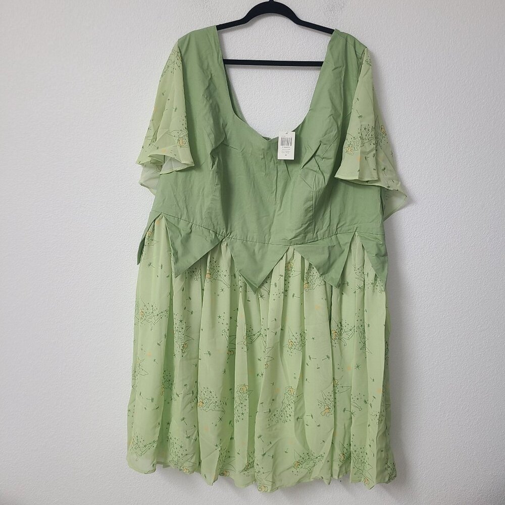 Her Universe Tinkerbell Retro Dress Plus Size 30 Green - Picture 1 of 9